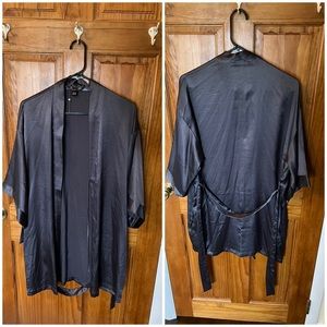 Victoria’s Secret satin robe. Never worn. Like new. Grey.
